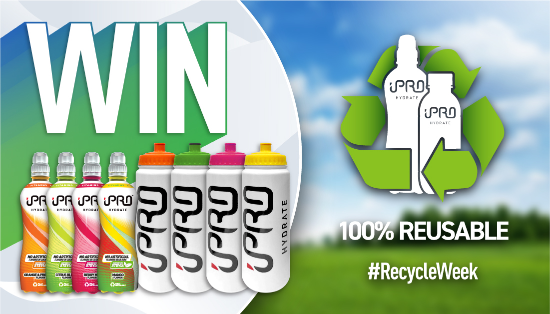 ♻️ COMPETITION TIME! ♻️

To celebrate #RecycleWeek, we're giving 4 lucky winners the chance to WIN:
⭐️ 4 x iPRO Reusable Water Bottles
⭐️ 12 x Bottles of iPRO Hydrate (100% Recyclable)

To Enter:
💚 Like &amp; Retweet this post
 ↖️ Follow <a href="/iPROHydrate/">iPRO Hydrate</a>

Good luck everyone!🍀