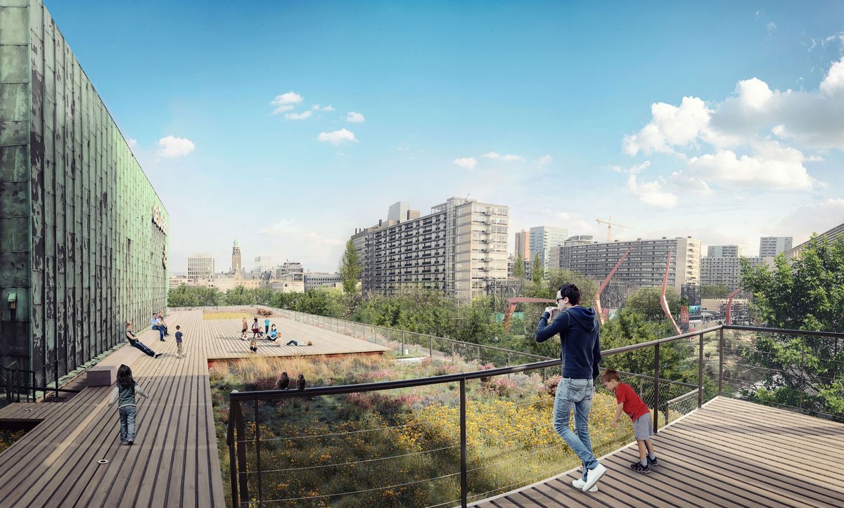 Concert- en congresgebouw @deDoelen krijgt een groen en biodivers dak van 2.581m². Het dak vangt regenwater op bij hevige buien en draagt bij aan verkoeling in de zomer.

Meer info 👉bit.ly/3EvI8FT

<a href="/RWeerwoord/">Rotterdams WeerWoord</a> <a href="/duurzaam010/">Rotterdam Duurzaam</a>