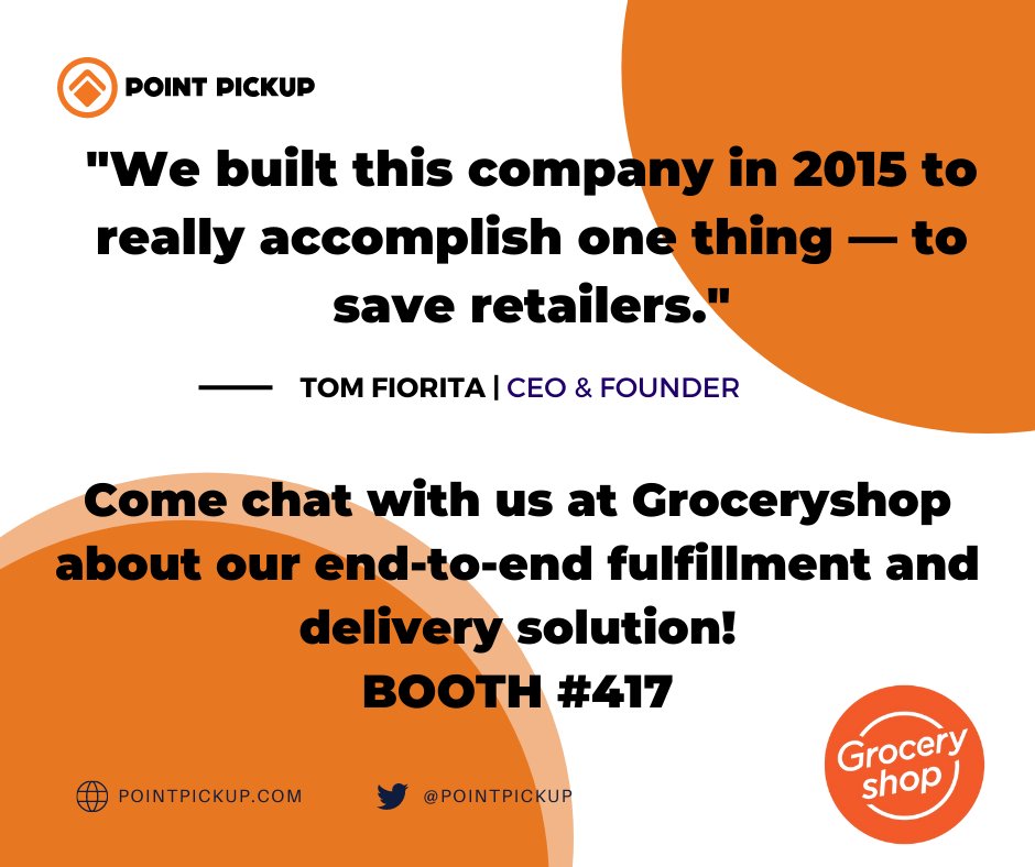 Join us at <a href="/Groceryshop/">Groceryshop</a> in Booth #417 and we'll show you the industry’s first fully integrated, retail-branded eCommerce platform for enterprise grocery chains – starting with online customer purchasing, to pick-and-pack, to final home delivery! #groceryshop