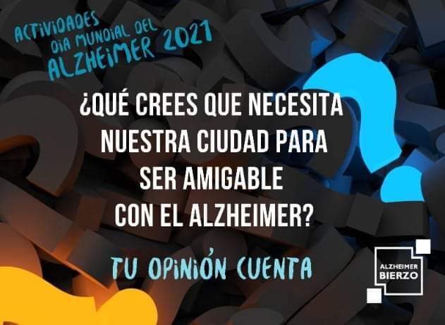 AlzheimerBierzo's tweet photo. ¿Qué crees que necesita nuestra ciudad para ser más amigable con el #Alzheimer?
Tu opinión cuenta y tu respuesta será trasladada a nuestra Unidad Móvil "#EcodeVoz", la actividad que tenemos preparada para mañana, martes 21 de septiembre, #DiaMundialDelAlzheimer https://t.co/nxcTYCdzaf
