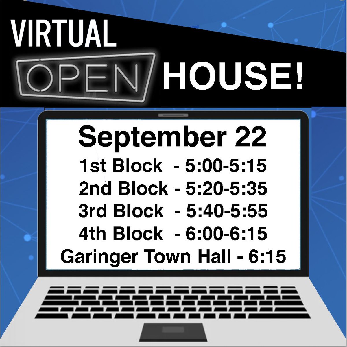 Virtual Fall Curriculum Night on Wednesday, September 22 beginning at 5pm. We invite parents to log into Canvas with their student and follow the student’s schedule. Each teacher has placed a link on their Canvas home page to link parents to their virtual meeting room.