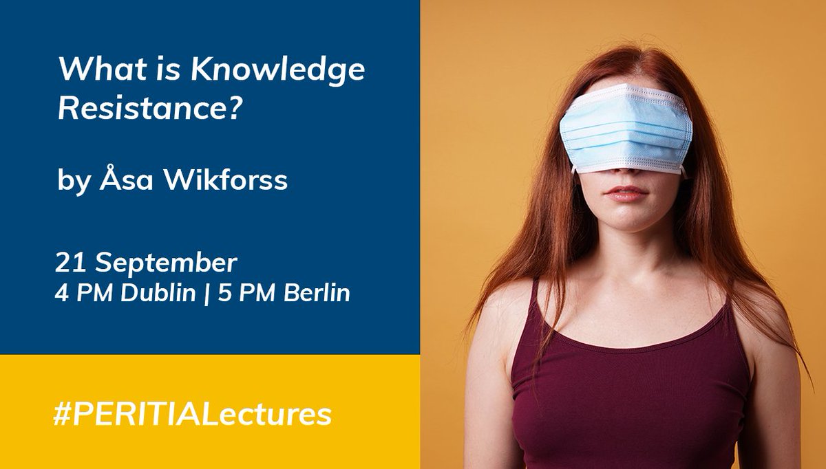 PERITIAnews's tweet image. We are excited about our second round of #PERITIAlectures, starting tomorrow!

Philosopher Åsa Wikforss (@Stockholm_Uni) will be joining us to help us rethink the concept of #KnowledgeResistance with @shanedbergin and your questions.

Register➡️ bit.ly/3AhizFK
#H2020