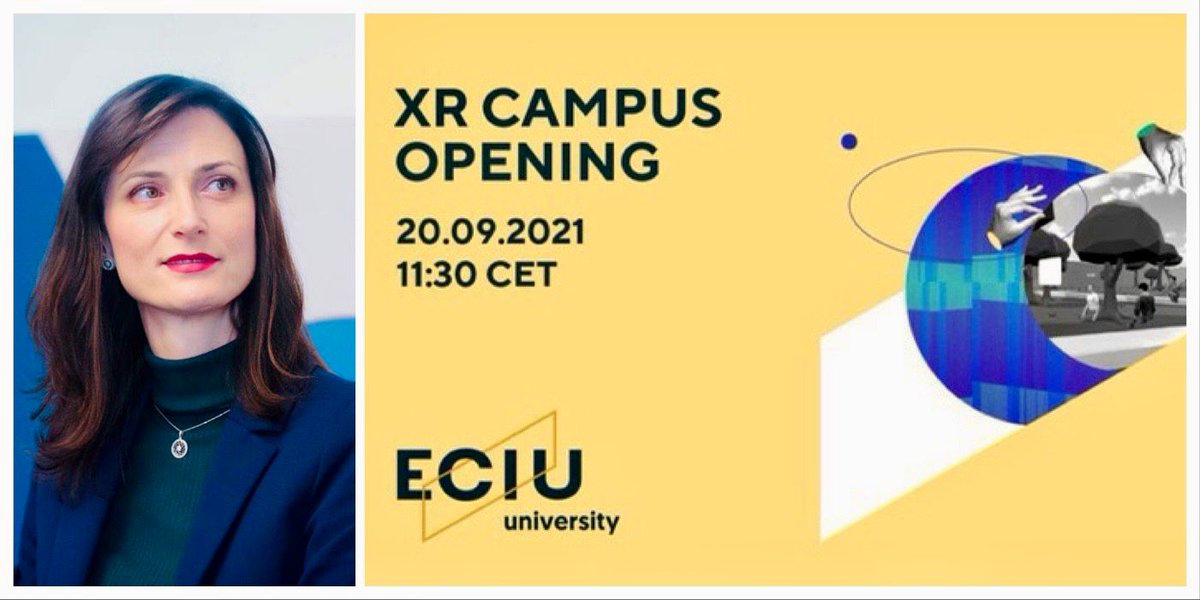 GabrielMariya's tweet photo. Pleased to open @ECIUniversities Virtual Reality Campus! Thank you for your innovative &amp; entrepreneurial mind-set! 👏
 
The VR campus will be a testbed for #innovative pedagogies &amp; help students &amp; teachers feel closer to each other!🧑‍🏫

I wish you all an exciting VR journey! https://t.co/ELZo5PaRpD