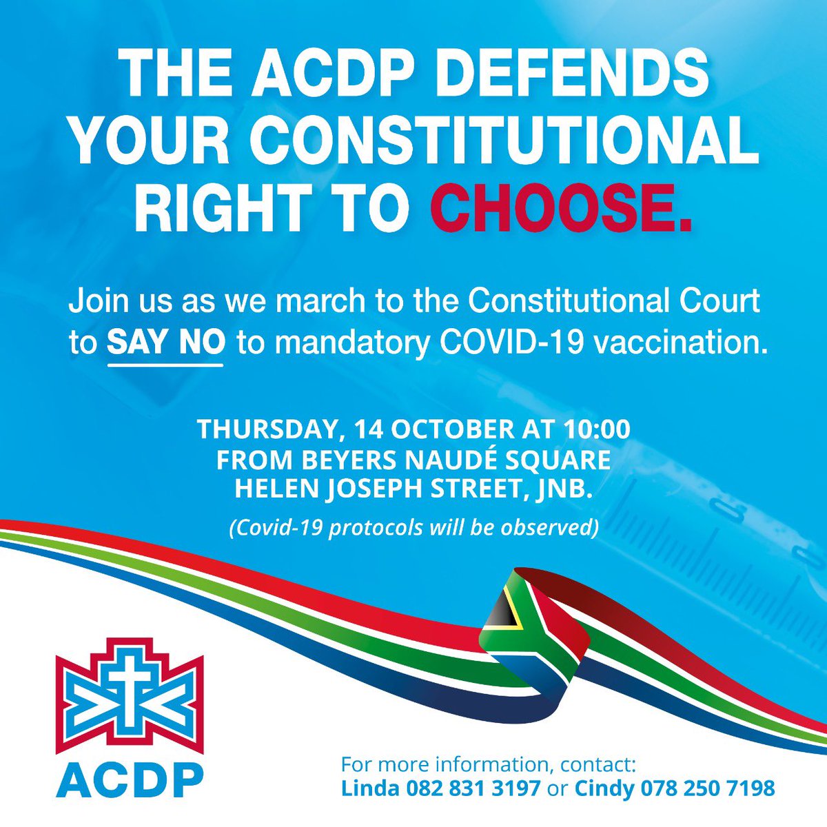 RevMeshoe's tweet image. This is about freedom of choice.