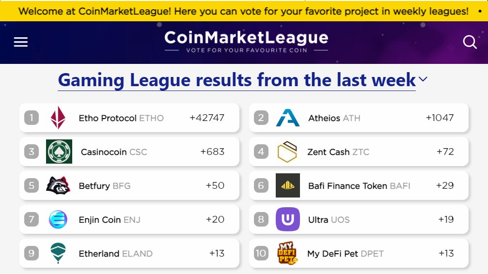 CoinMarketLeague.com tweet media