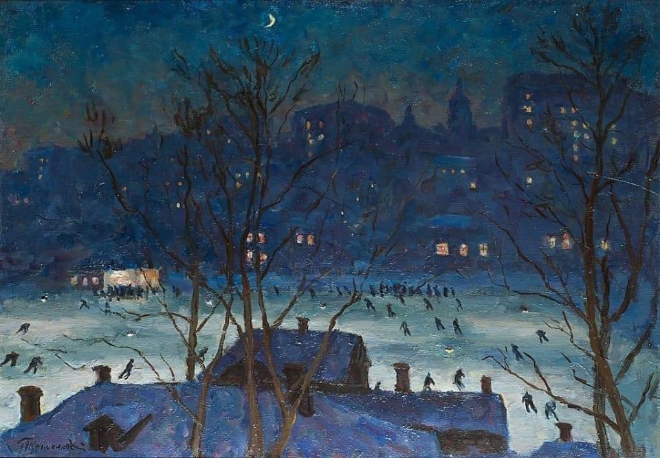 artinfinitus's tweet photo. Pyotr Konchalovsky (Russian, 1876-1956)
Skating Rink Dynamo, 1948
Museum of Russian Impressionism, Moscow
#pyotrkonchalovsky #artinfinitus https://t.co/Pa0VgC69gC