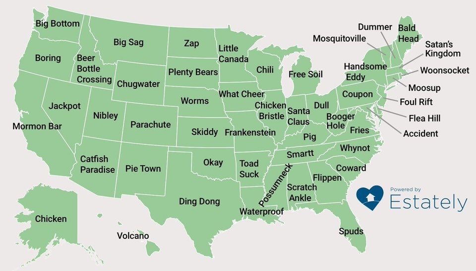 The most oddly named town in each US state

Source: estately.com/blog/these-are…