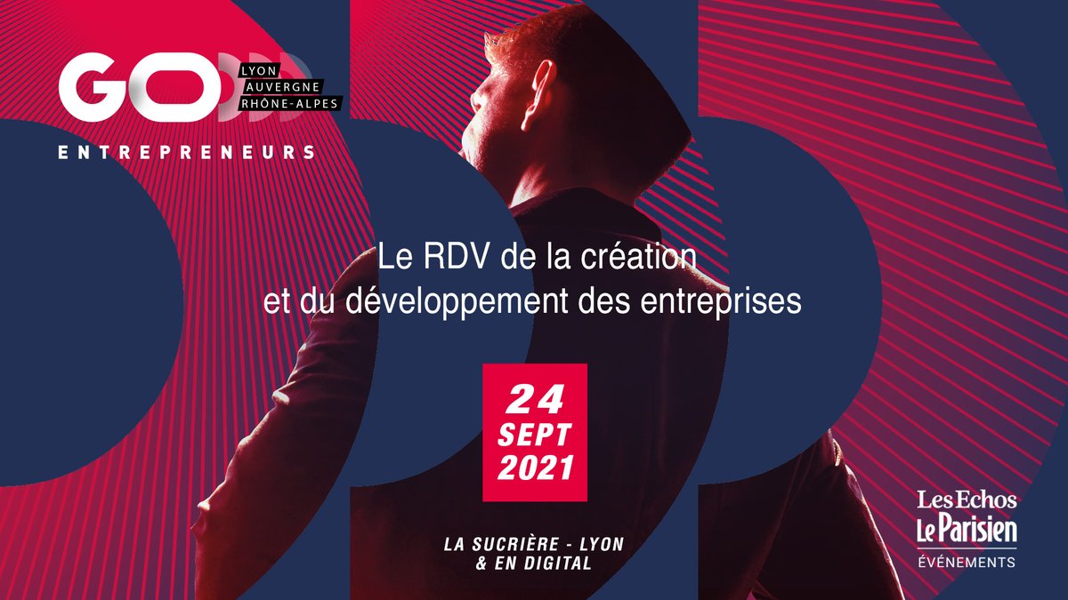 Salon #GoEntrepreneurs 24 septembre 🚀
👉Inscription gratuite : cutt.ly/fQCFCoW
Une journée pour accélérer votre projet, développer votre réseau et faire le plein de conseils ! Rdv en ligne le 24 septembre ou à la Sucrière de Lyon pour <a href="/GoEntrepreneurs/">GO Entrepreneurs</a> ! #clicformalites