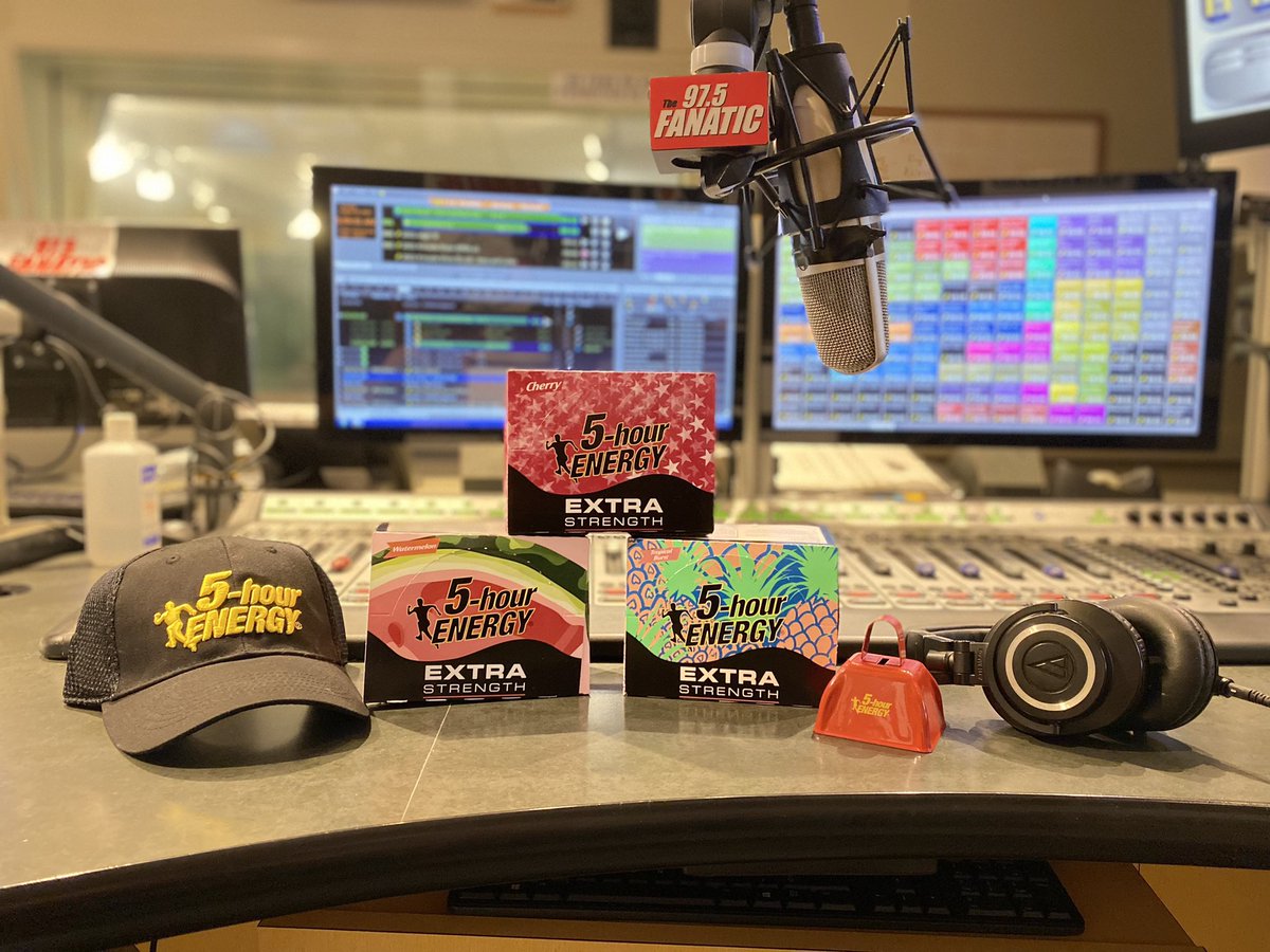 Pat_Egan's tweet image. The Monday after #975FanFest weekend is brought to you by @5hourenergy. My 12 packs arrived!