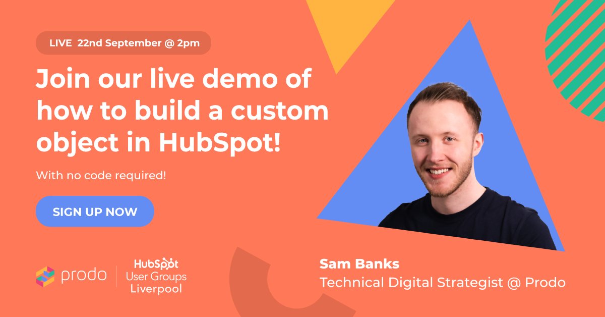Prodo's tweet image. Store and customise your data, right inside #HubSpot, with #CustomObjects! 🤓 They’re specifically designed to be as flexible as your business needs. Join our live demo of how to build one on our next #HubSpotUserGroup - Wednesday @ 2pm! hubs.li/H0XxJKJ0 #InboundMarketing