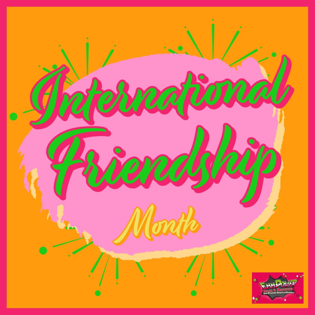 It's the penultimate week of #FriendshipMonth! It would be remiss of me not to post, considering it's my name! I couldn't do my job without seeking friendship in every situation. We build business relationships because we like the people we're working with. #NominativeDeterminism
