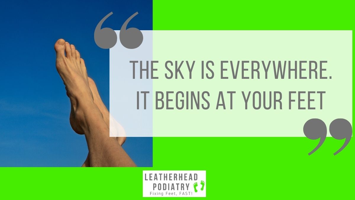 Begin your journey to healthier feet with us here at Leatherhead Podiatry. Call 01372 374125 or visit leatherheadpodiatry.co.uk to discuss your concerns and book an appointment.

#LeatherheadPodiatry #FixingFeetFast #PodsFixFeet #FootQuotes #PodiatryClinic #Leatherhead #Surrey