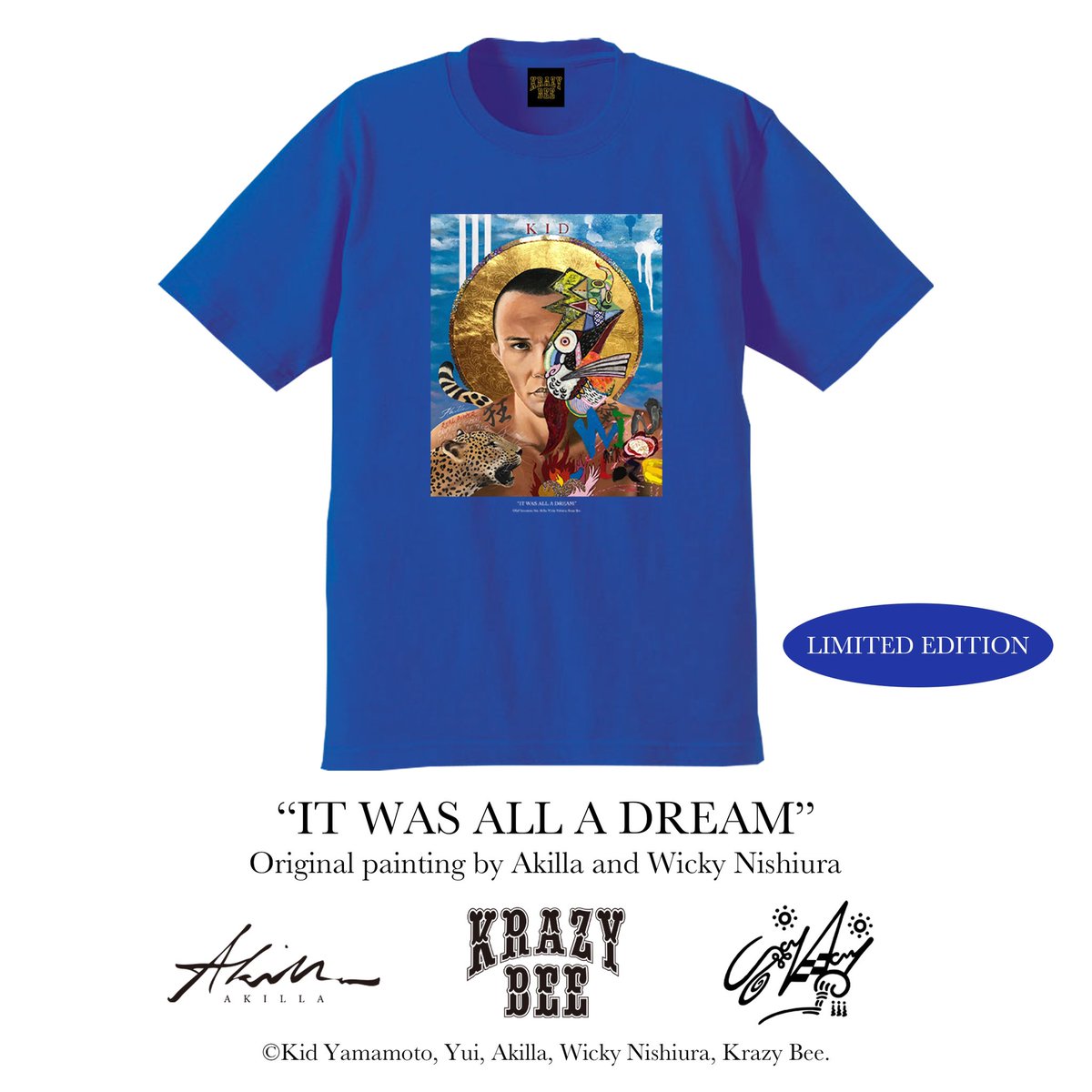 前に <a href="/WickyNishiura/">西浦ウィッキー聡生/Wicky</a> くんと描いたのりちゃんの絵がKRAZY BEEより発売になっています。だいぶ売り切れサイズも出てるけどまだ限定カラーのブルーが少しあります。<a href="/KB_official/">KRAZY BEE OFFICIAL</a> #山本KID 

krazybee-shop.com/items/6141a437…