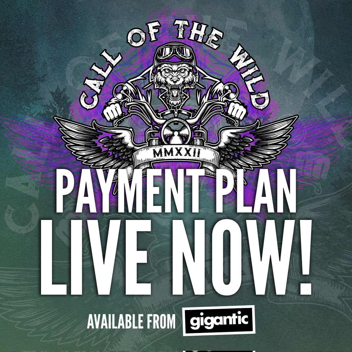 Book Now with a small deposit and spread cost over several months! #COTW2022 #callofthewildfestival #Lincoln #Lincolnshire #paymentplan #deposit #rockfest #festival