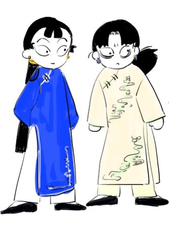 アオザイのtwitterイラスト検索結果