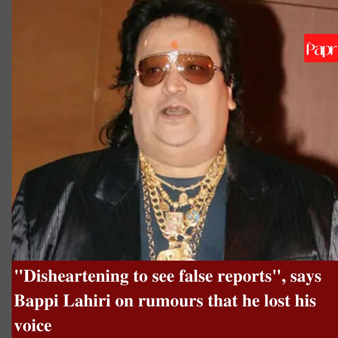 thepaprindia's tweet image. "Disheartening to learn about certain media outlets putting out false reports about me and my health. With the blessings of my fans and well-wishers I am doing well!", wrote Singer Bappi Lahiri. Singer Shaan commented, "It is really sickening #falsereporting."
#bappilehri #singer