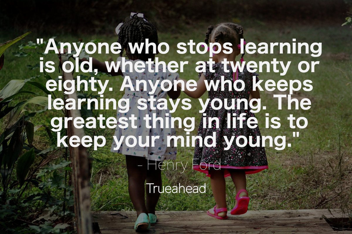 TrueaheadApp's tweet photo. "Anyone who stops learning is old, whether at twenty or eighty. Anyone who keeps learning stays young. The greatest thing in life is to keep your mind young." - Henry Ford
#selfimprovementtips #personaldevelopmentdaily
#thinkandgrow #selfimprovements
#selfimprovementdaily #love https://t.co/mtVbApSzKI