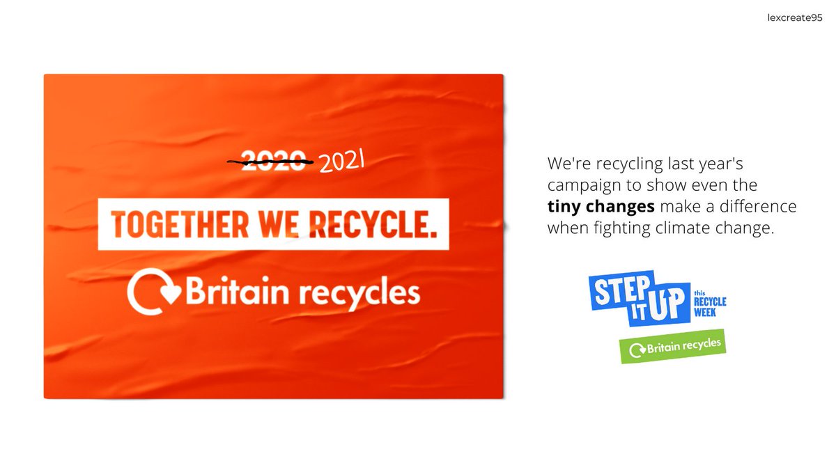 lexcreatestudio's tweet image. Waste not want not ♻️

@OneMinuteBriefs - Step It Up and recycle more to fight climate change this #RecycleWeek with @recycle_now