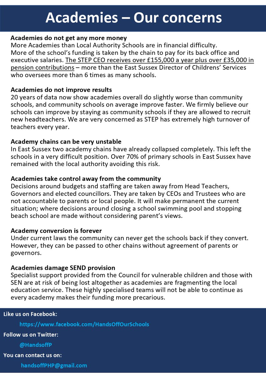 Hands Off Peacehaven Schools tweet media