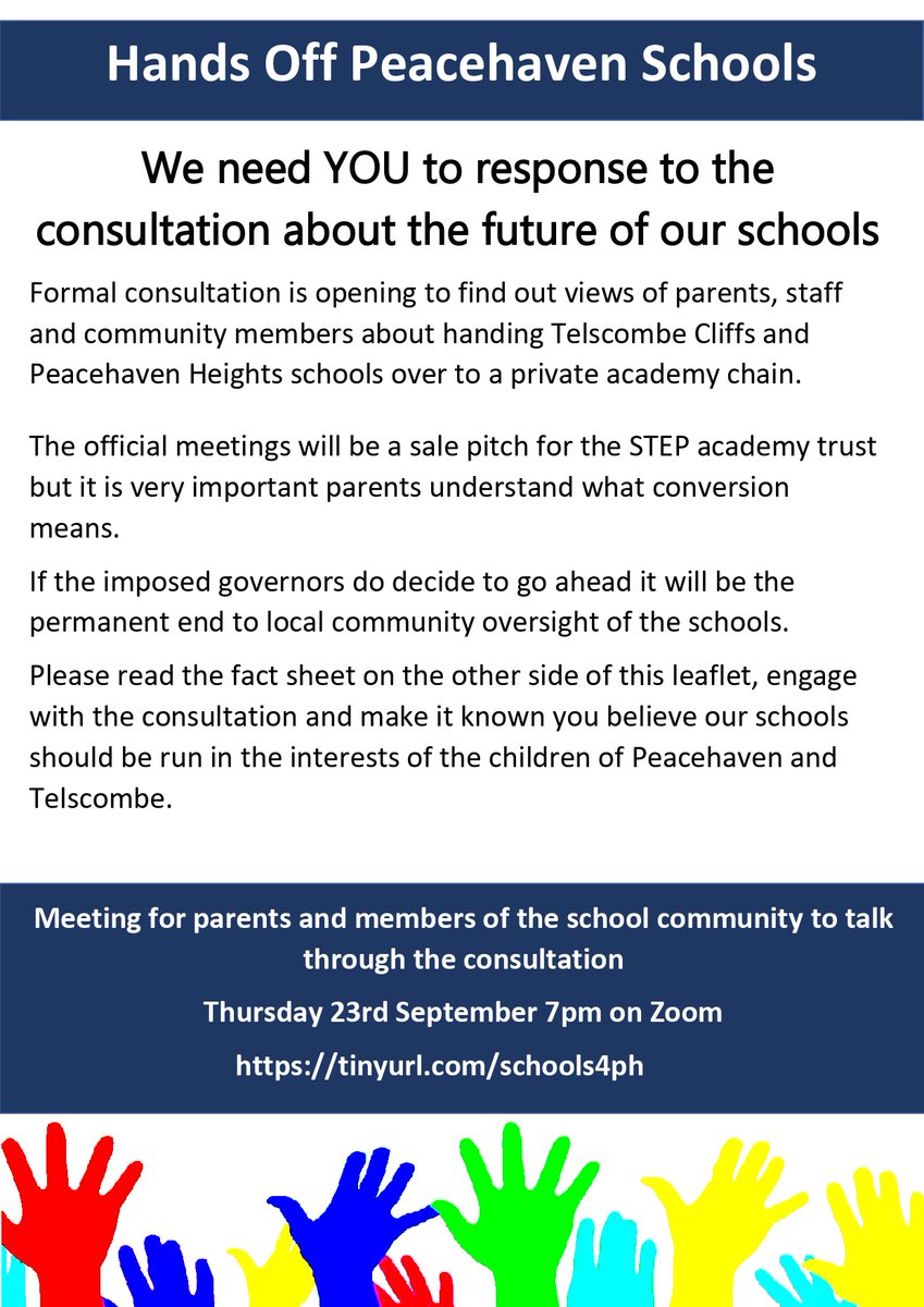 Hands Off Peacehaven Schools tweet media