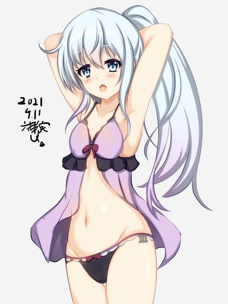 #艦これ #響 
少し背伸び下着響ちゃん! 