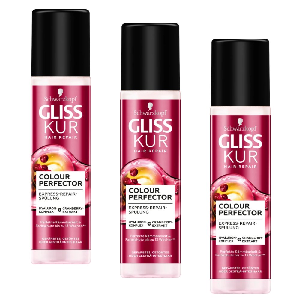3x Schwarzkopf Gliss Kur Color Protect Express Conditioner 200ml - from  Germany | eBay