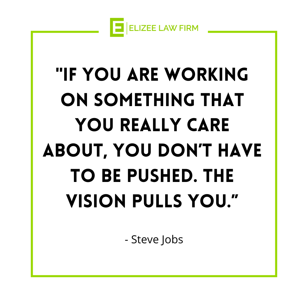 Follow that vision and never let go! #happymonday #motivationmonday #motivationalquotes #elizeelawfirm #patriciaelizee #familylawyer #familylaw #immigrationlawyer