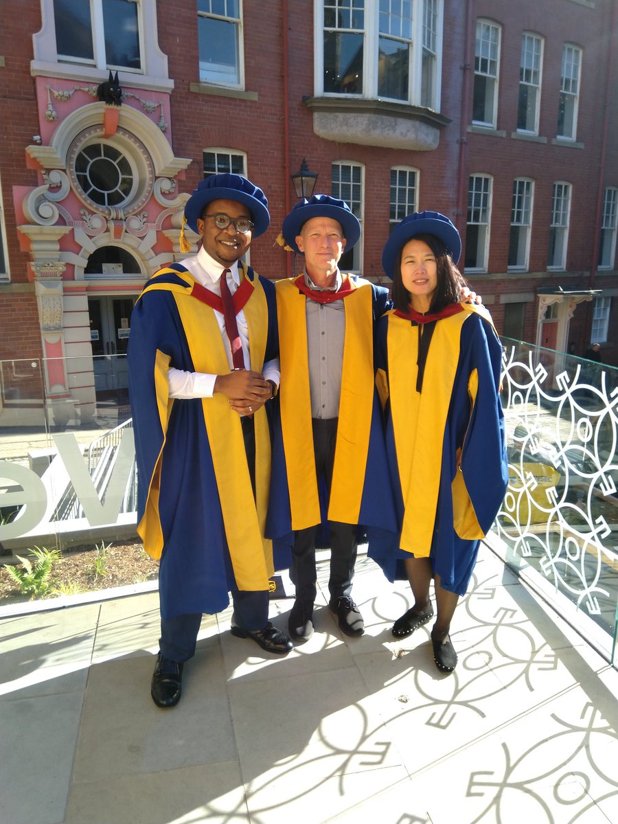 Fantastic day &amp; venue for <a href="/NorthumbriaUni/">Northumbria Uni</a> academic congregation - left via rear of St Nicholas' Cathedral #Newcastle for photo with my 2 PhD students Dr Adejimi Adebayo &amp; Dr Xiaohong Chen only to be #photobombed by #vampirerabbit can u spot it? <a href="/NorthumbriaAlum/">Northumbria University Alumni Association</a> <a href="/NUEnterprise/">Northumbria Uni Student and Graduate Enterprise</a>