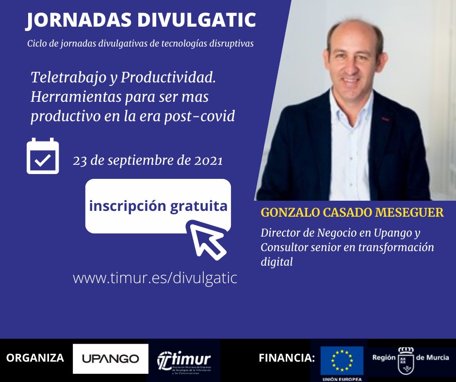 #divulgatic

Inscribite en timur.es/divulgatic/