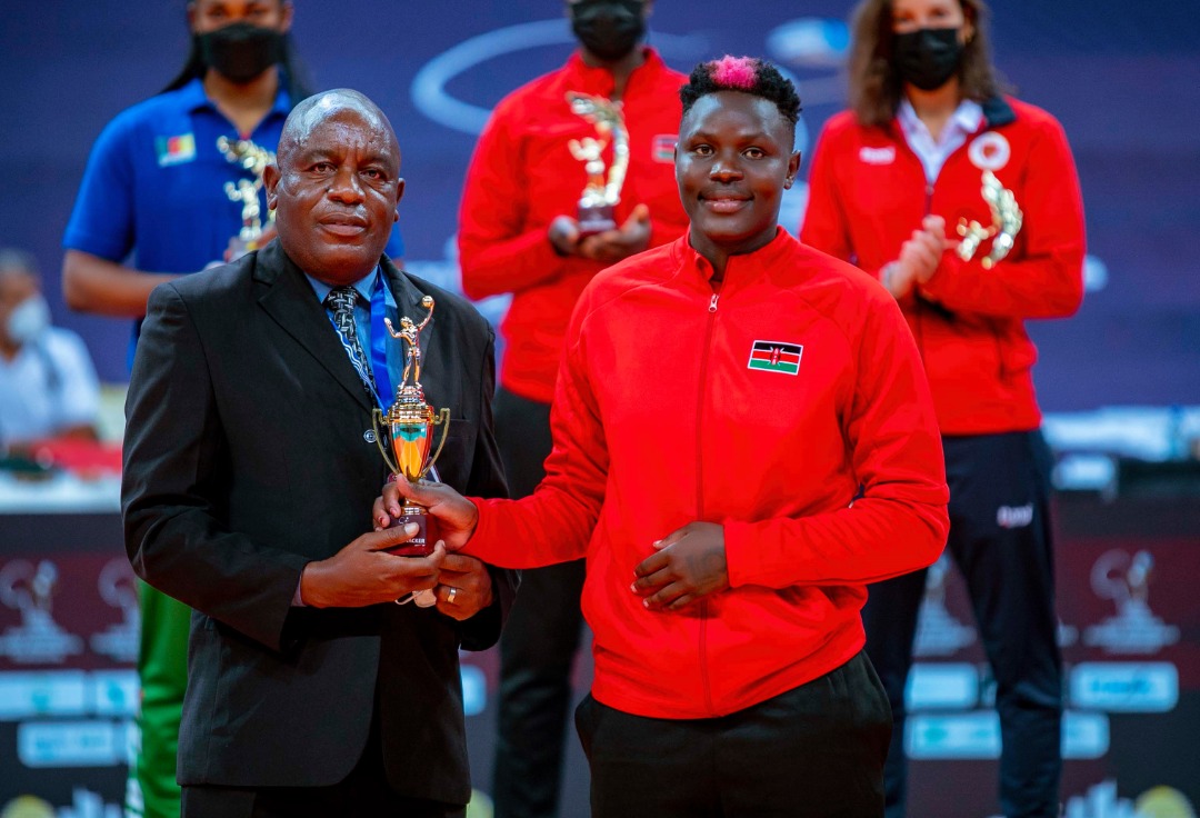 OlympicsKe's tweet image. Individual awards
Best attacker in African Women's Volleyball Championships Sharon Chumba 🥳🥳 #YouAreTheReason