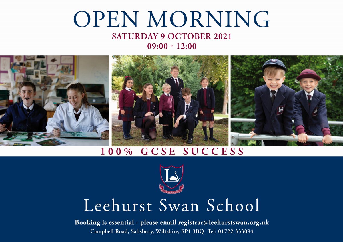 LeehurstSwanSch's tweet image. The only way to know if a school is right for your child is to visit. #BeDifferentBeYou #Amesbury #Tisbury #Romsey #Andover @DestSalisbury @Whatsoninsal @aboutsalisbury @WhatsOnSarum @SalisburyCEM @salisburyuknews @pathfindermag @ArmyandYou @FamiliesAndover @My_Salisbury