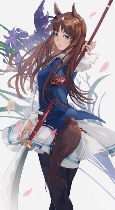 描いてみたかった薙刀グラスワンダー
#ウマ娘 
#グラスワンダー 