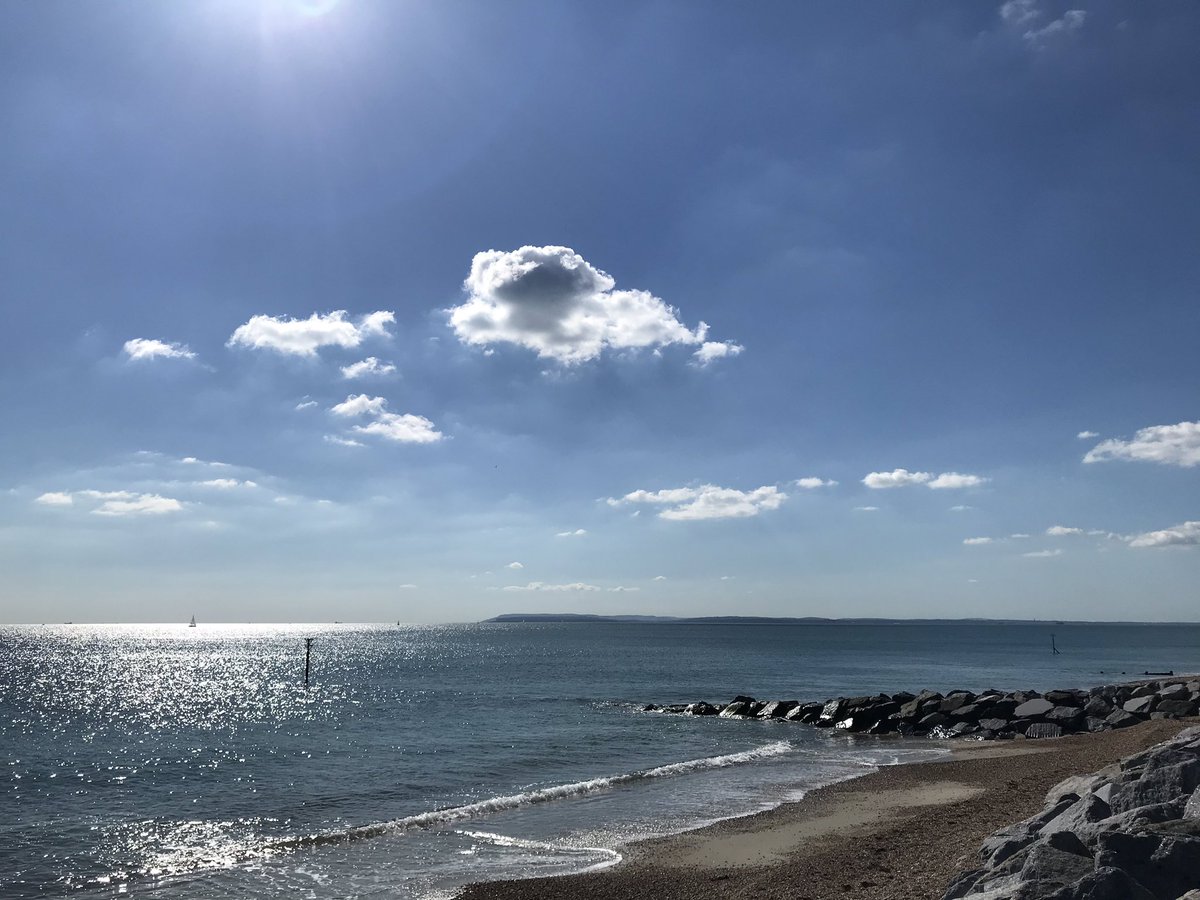 Lunchtime blue.