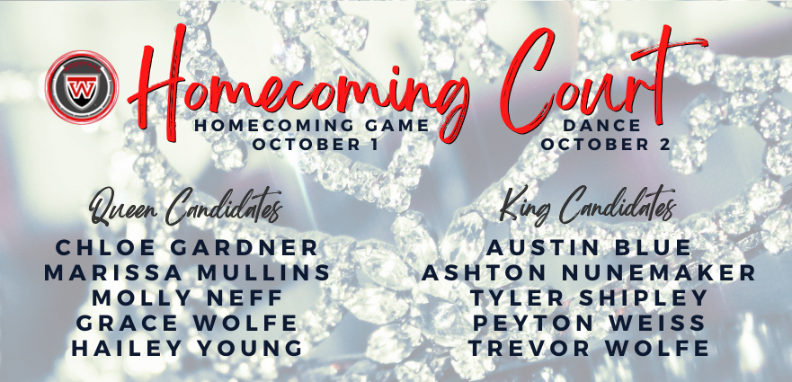 WestfallHS's tweet photo. Congratulations to our 2021 Homecoming Court King &amp; Queen Candidates! https://t.co/IbXKPmUMzm