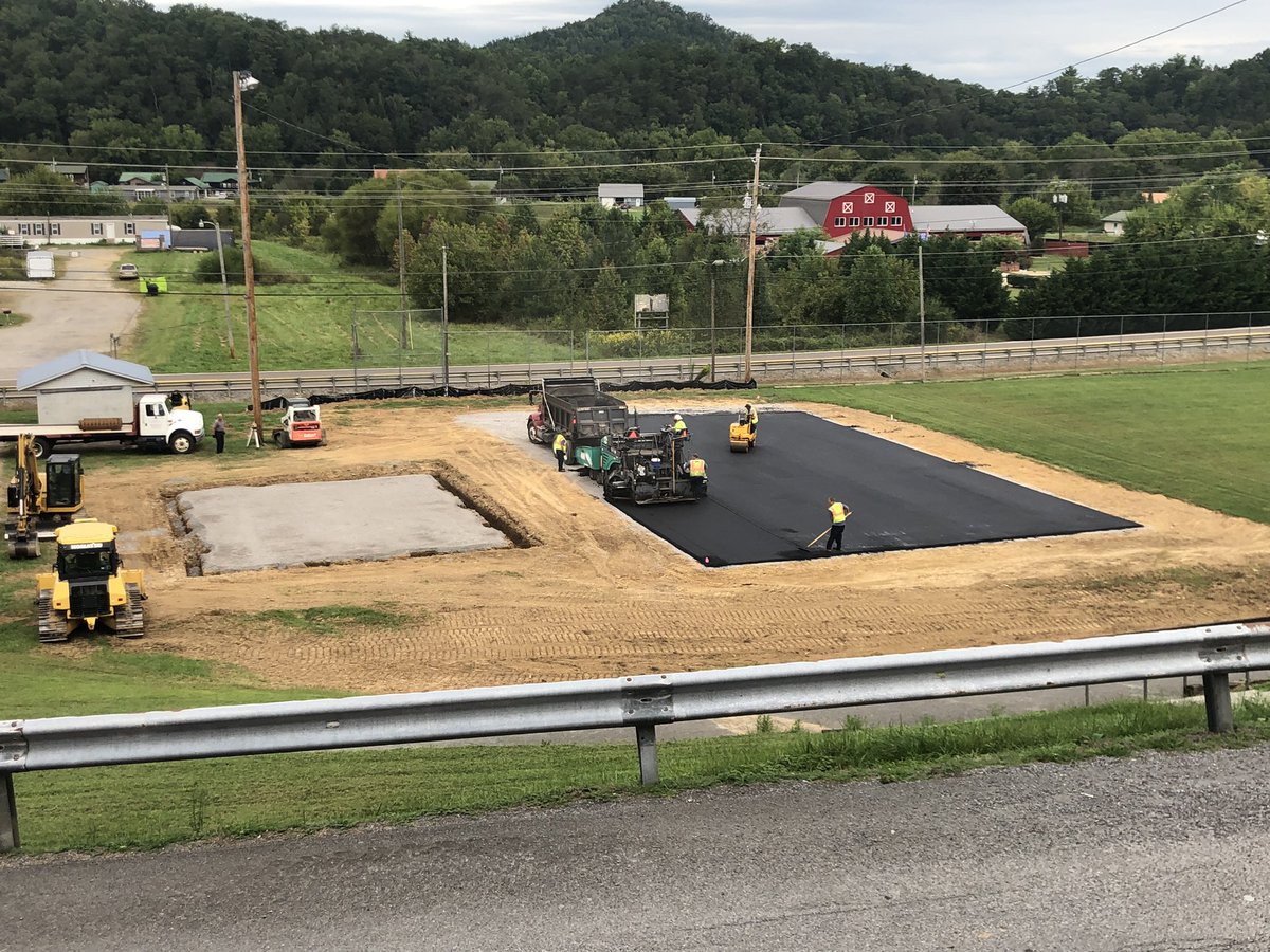 CosbyEagles's tweet photo. Just 11 days later and our court is being paved and concrete is coming this week. We still need your help to raise the last $10,000 to complete this project. There will also be volunteer opportunities next month. Please reach out to the school if you can contribute. https://t.co/aIlFzHc9yj