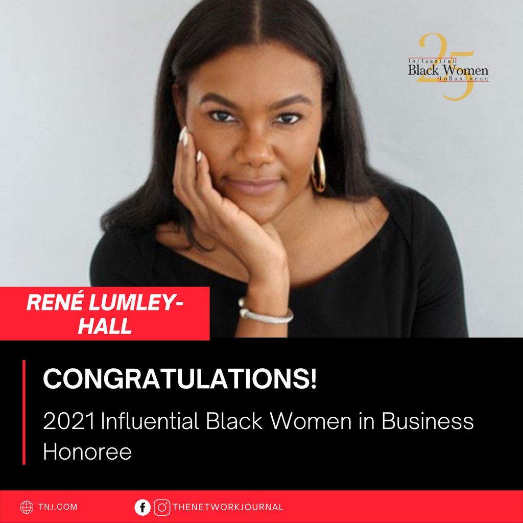 Please join us as we honor and celebrate RENÉ LUMLEY-HALL, Chief Operating Officer, Corporate Technology,
BNY Mellon, New York, N.Y., at TNJ’s 23rd Annual 25 Influential Black Women in Business Awards Virtual Celebration. 

For your tickets visit, eventbrite.com/e/25-influenti….

#tnj