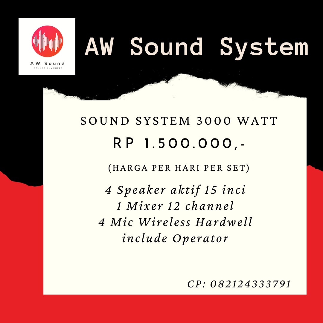 AdiLuminal's tweet photo. salam kenal kak, kami dari AW Sound System.
Ingin menawarkan sewa sound system, barangkali bisa join.
Terima kasih 😀 https://t.co/uiREUoHrU4