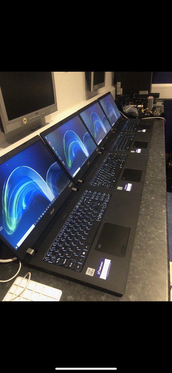 ~ Our support team setting up four laptops for a local charity 💻

#itsupportliverpool #network #halcyon #settingup #localcharity #northewest #itsupportspecialist #computer #itsupport #It #computers #acer