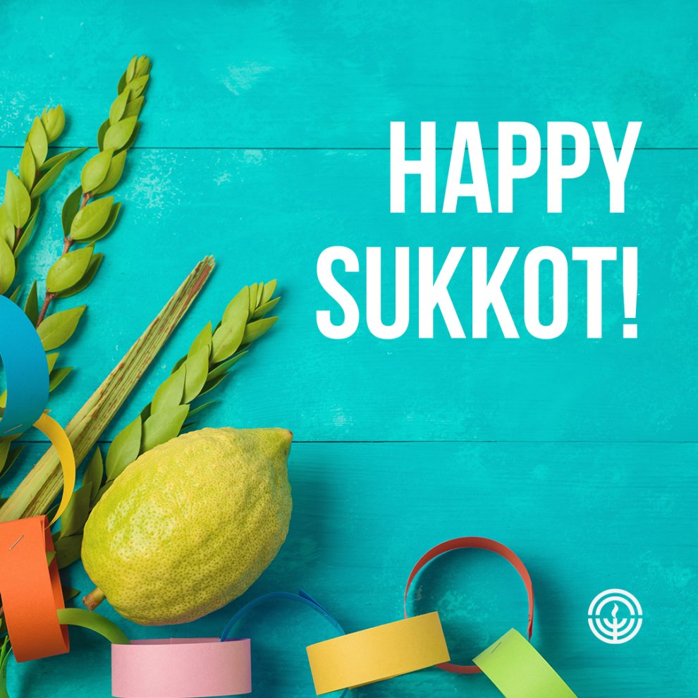 Chag Sameach! Did you know that Sukkot has always been considered the most joyous Jewish holiday? In Talmudic times, if someone just said the word “chag,” meaning holiday, people instantly knew what they were talking about Sukkot! #HappySukkot