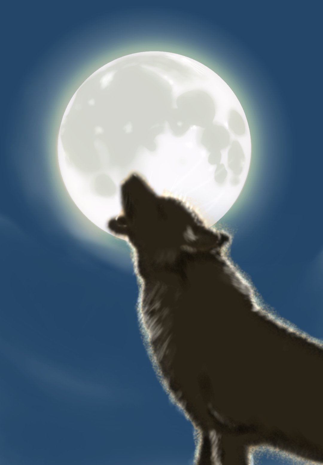 Gara Yaka 明日は中秋の名月 十五夜ですね ありがちな構図 イラスト スマホ指描き スマホと指で絵は描ける 十五夜 月 オオカミ T Co Rhrq1pgkg7 Twitter