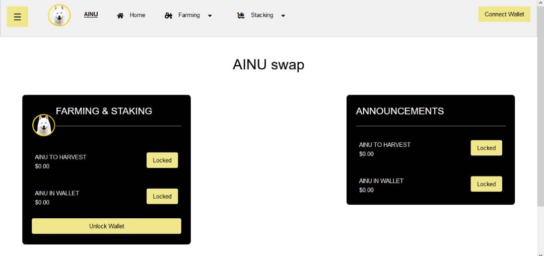 ainu swap token excited to announce that ainuswap dex will be released soon stay tuned

#Ainuswaptokenforfinancialfreedom #BNB #Btc