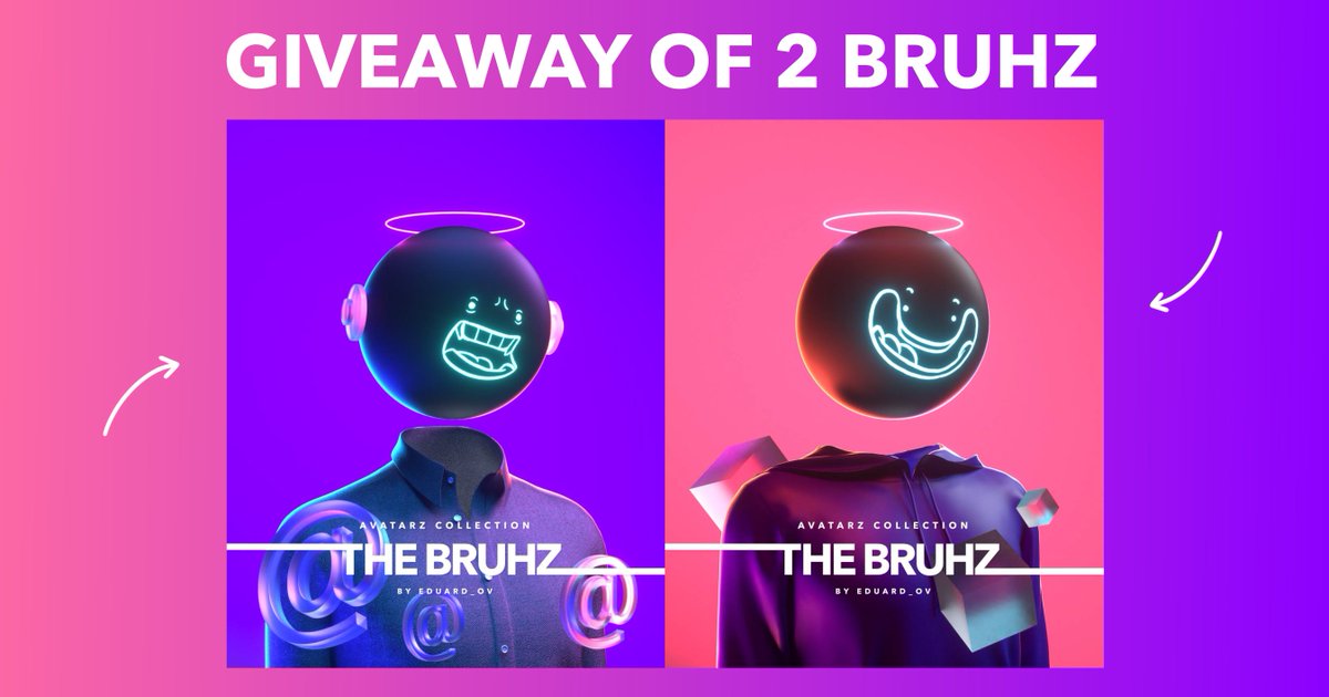 🎁THE BRUHZ GIVEAWAY🎁

2 bruhz, 2 winners.

1. Follow me.
2. Retweet this post.
3. Tag 2 friends in the comments.
4. Join discord discord.gg/DPYMjpvq

Winners will be announced on September 23, and transfer to winners right after the drop on September 27.

🚀LETS GO BRUHZ!🚀