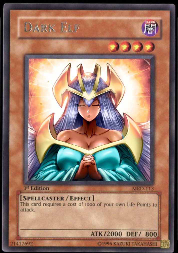 dark elf yugioh card Dark Elf Fugitive (ADK-128) [Advent of the Demon King] – TokenMTG main image 0