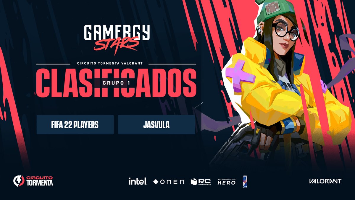 TormentaVALes's tweet photo. Después de unos enfrentamientos ajustadísimos en el Grupo 1, estos son los dos primeros equipos que avanzan a la fase final de #GamergyStars:

💥 #Fifa22Players
💥 #Jasvula

¡Enhorabuena!🥳 Nos vemos esta tarde a las 18:15 con el Grupo 2. https://t.co/Li8bbVjZCw