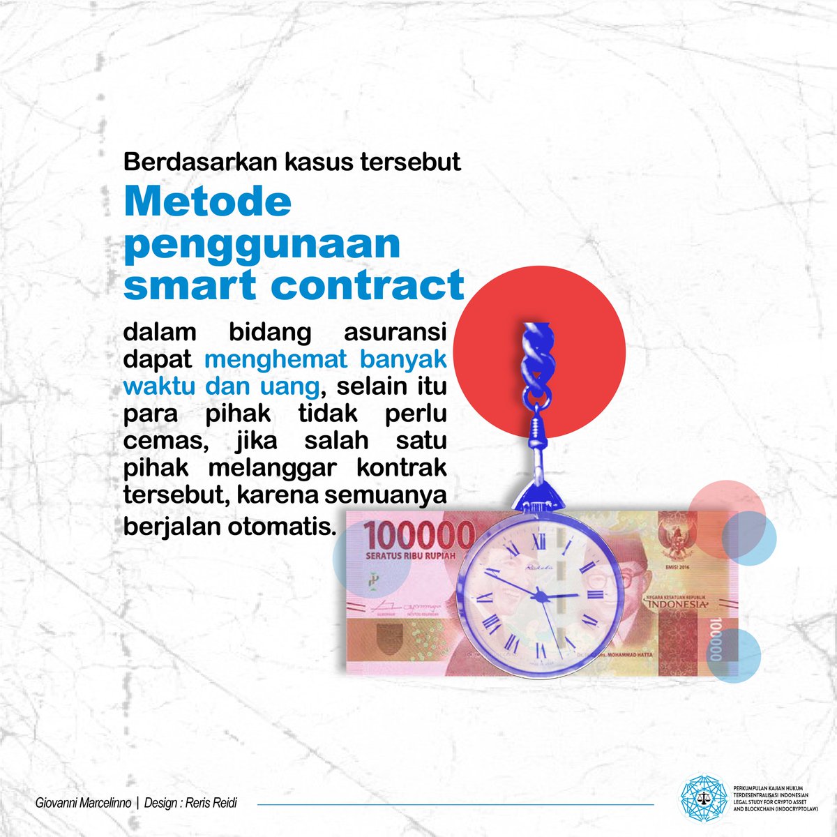 Indo_CryptoLaw's tweet photo. Smart contract memiliki banyak fitur-fitur yang tidak dimiliki kontrak sederhana. berkat banyaknya fitur yang dimiliki smart contract dapat digunakan diberbagai bidang industri, terutama dalam bidang asuransi. simak ulasannya dibawah ini. https://t.co/0stxGYrme2