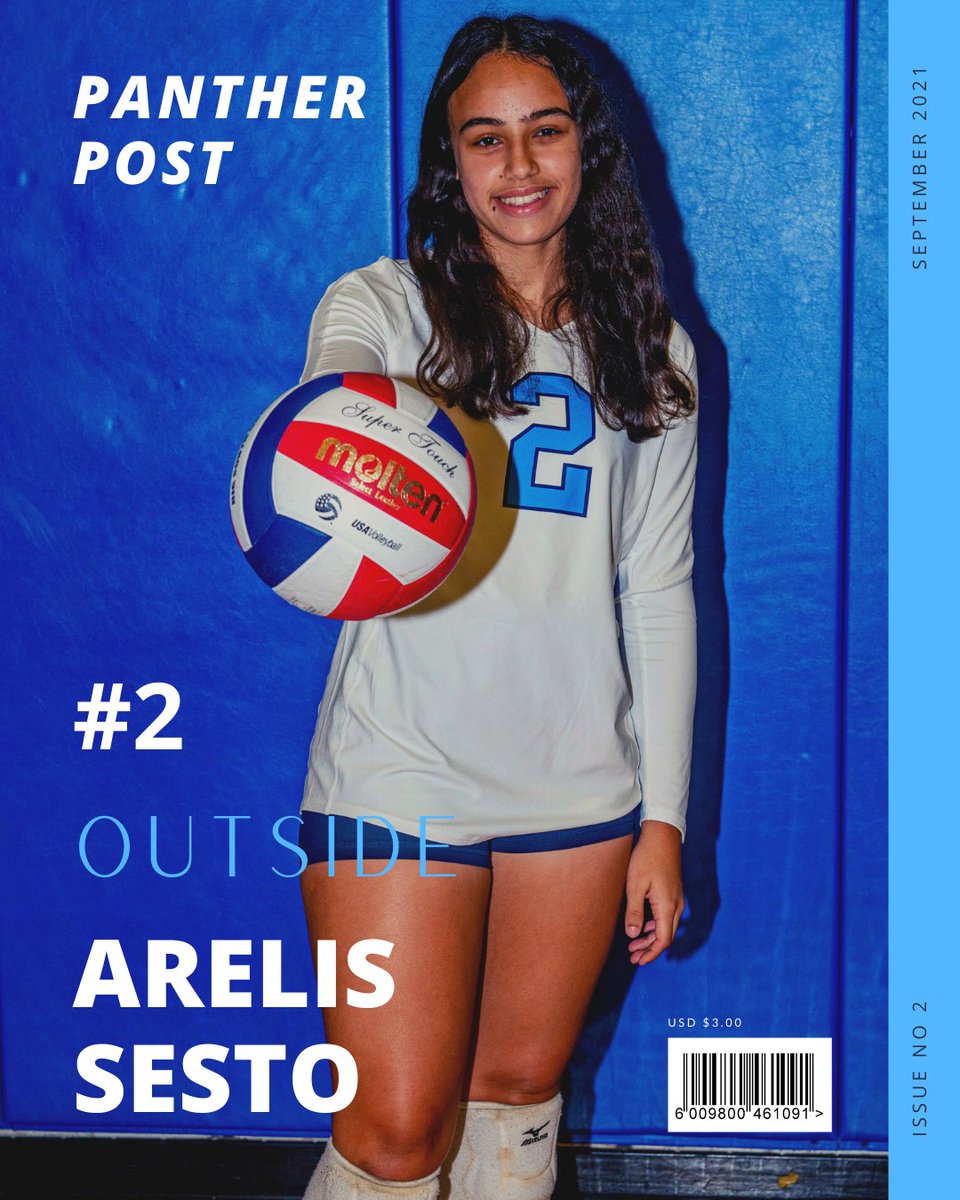 Get to know Arelis!

Grade: Sophomore
Fun Fact: Im ambidextrous (I can write with both hands)
Favorite Volleyball Memory: Traveling to Tennessee with my old team
Hype Song: Commercial by Lil Baby

Give our girl some love 💙🐾
