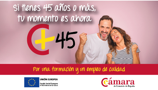 camarascomercio's tweet photo. Tras una primera fase de orientación, el Programa 45+, impulsado por @camarascomercio a través de la red de cámaras territoriales, ofrece formación en competencias digitales ajustadas a diferentes perfiles laborales. ¿Lo conoces? #Programa45Más https://t.co/YdykF5jd8f https://t.co/bxRvo2z95O