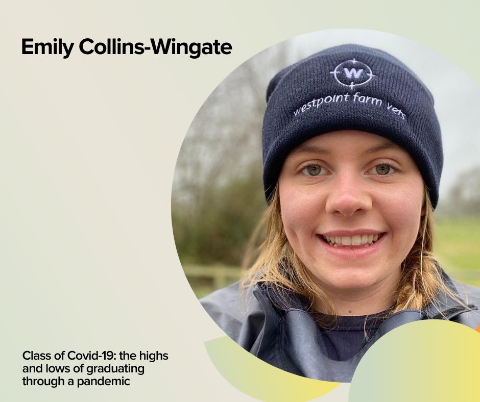 SurreyVet's tweet photo. We're delighted that one of our own @newgradfarmvet #classof2020  #vetgrad is a guest speaker @theRCVS Honours and Awards recognising #veterinary excellence on 23 September. Register for this online event https://t.co/SC6egPY8Za #unisurreynews https://t.co/TNyTAsiNkG