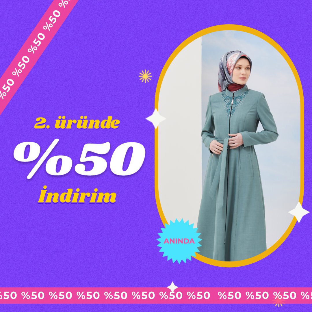 2. üründe %50 indirim kampanyası başladı.📣 Fırsatı kaçırma, alışverişe başla 🛍bit.ly/3Cqm1yA