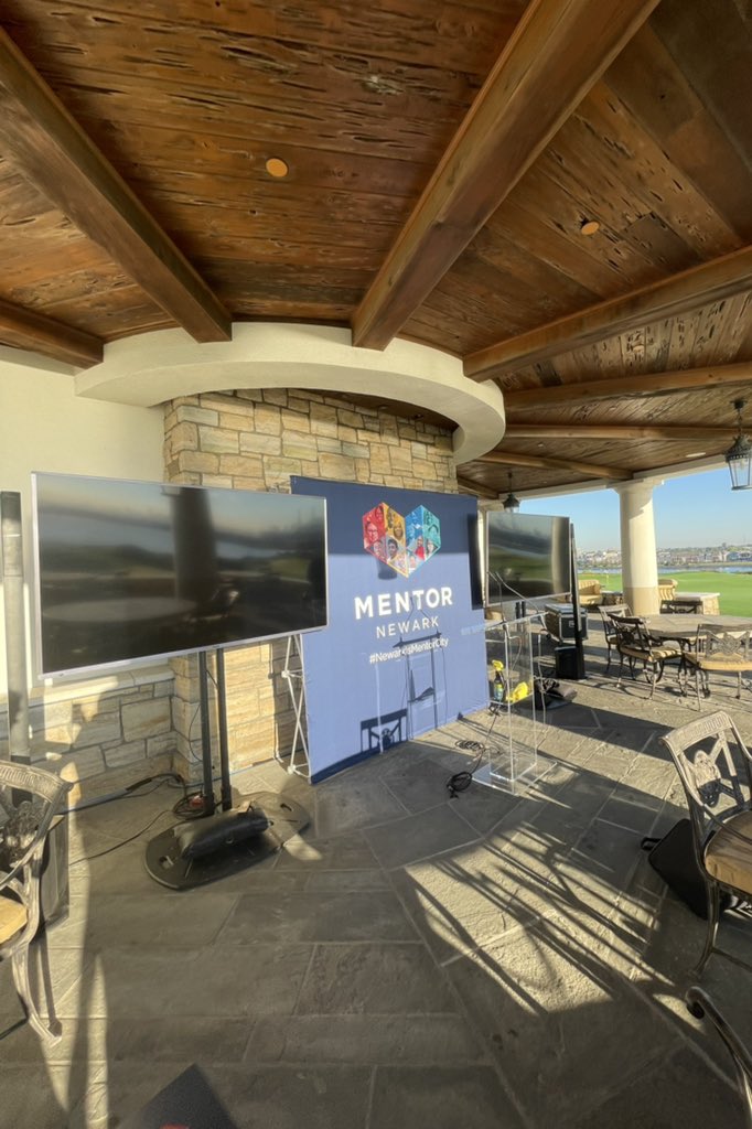 NewarkMentoring's tweet photo. Today’s the day! Getting set up for our 9th Annual Charity Golf Outing. #NewarkIsMentorCity https://t.co/tWVWMyQ49F
